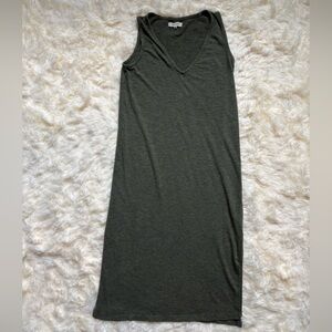 Madewell Olive Green V-Neck T-Shirt Dress Size XXS